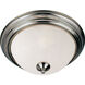 Essentials - 584x 2 Light 13.5 inch Satin Nickel Flush Mount Ceiling Light in Frosted