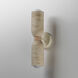 Pompeii 2 Light 5 inch Travertine and Oyster Wall Sconce Wall Light