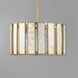 Miramar 3 Light 18 inch Capiz and Natural Aged Brass Single Pendant Ceiling Light
