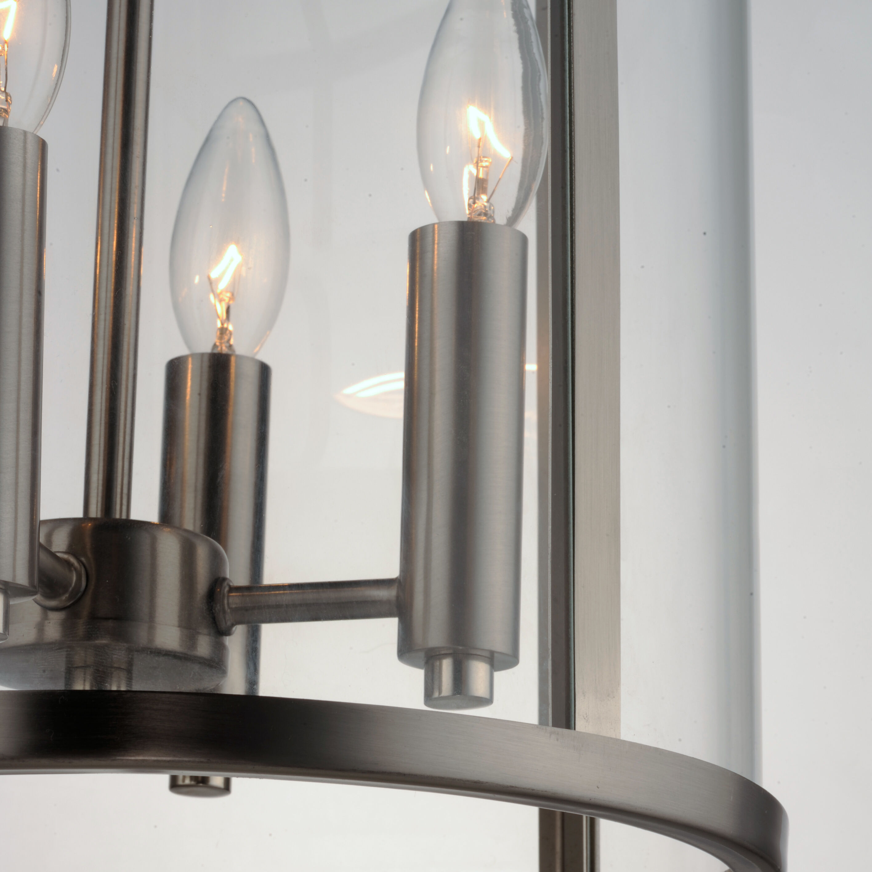 Sentinel 4 Light 12 inch Satin Nickel Single Pendant Ceiling Light