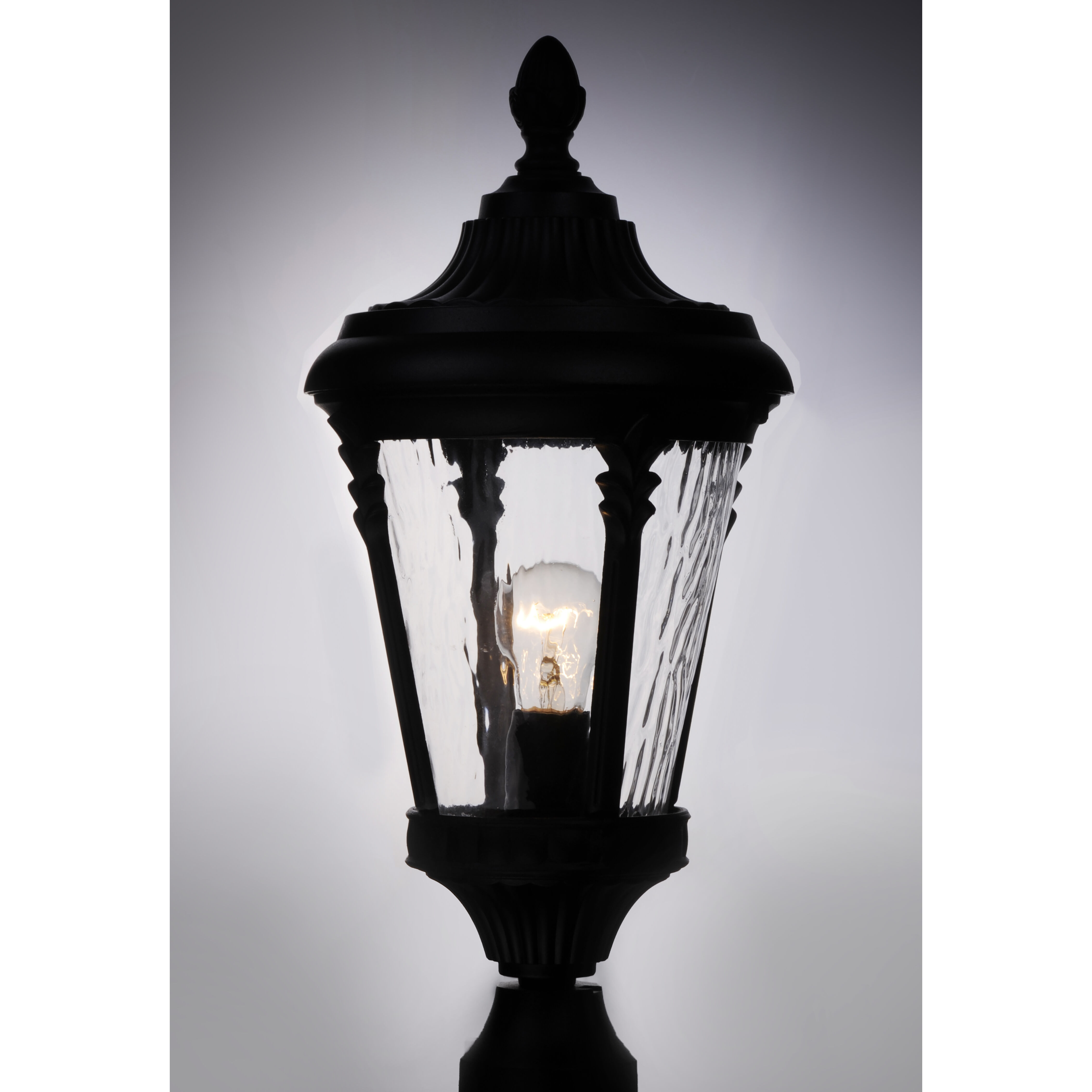 Sentry 1 Light 21 inch Black Outdoor Pole/Post Mount