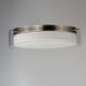 Duo LED 16 inch Satin Nickel Flush Mount Ceiling Light