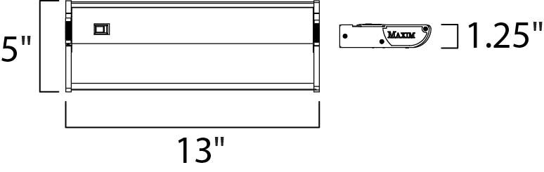 CounterMax MX-X12 120 Xenon 13 inch Metallic Bronze Under Cabinet Kit