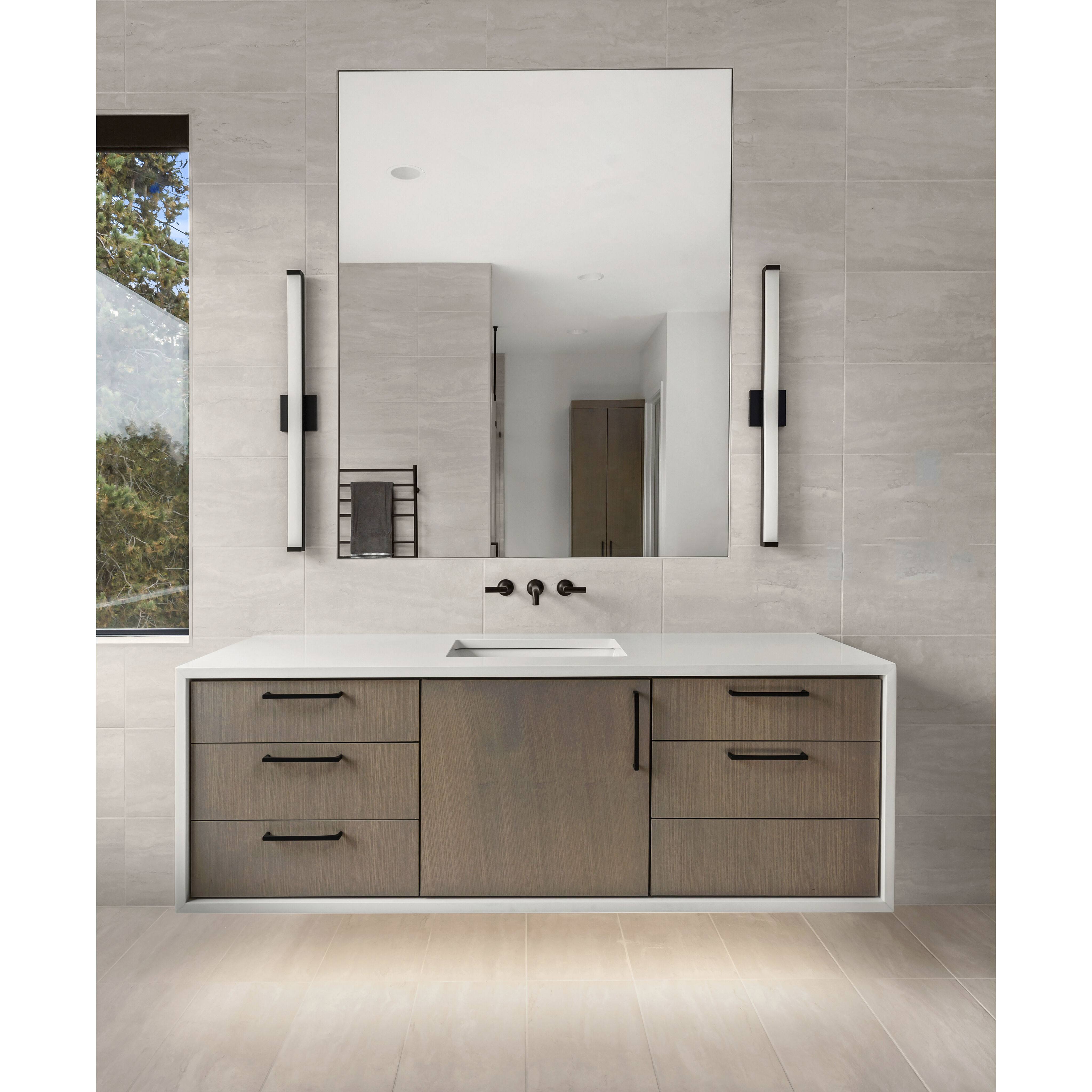 Spec Vanity LED 36 inch Bronze Bath Vanity Wall Light