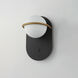 Revolve LED 6 inch Black and Gold Wall Sconce Wall Light