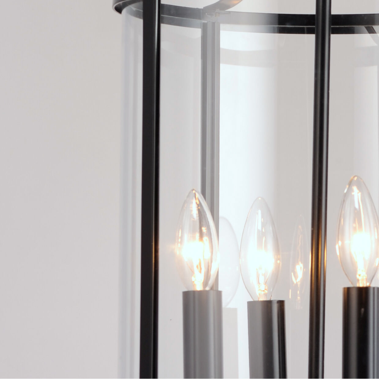 Sentinel 4 Light 12 inch Black Single Pendant Ceiling Light