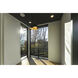 Honeycomb LED 16 inch Black/Gold Chandelier Ceiling Light