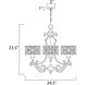 Mondrian 3 Light 24.5 inch Umber Bronze Single-Tier Chandelier Ceiling Light