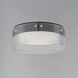 Spectre LED 16.5 inch Black and Natural Aged Brass Flush Mount Ceiling Light