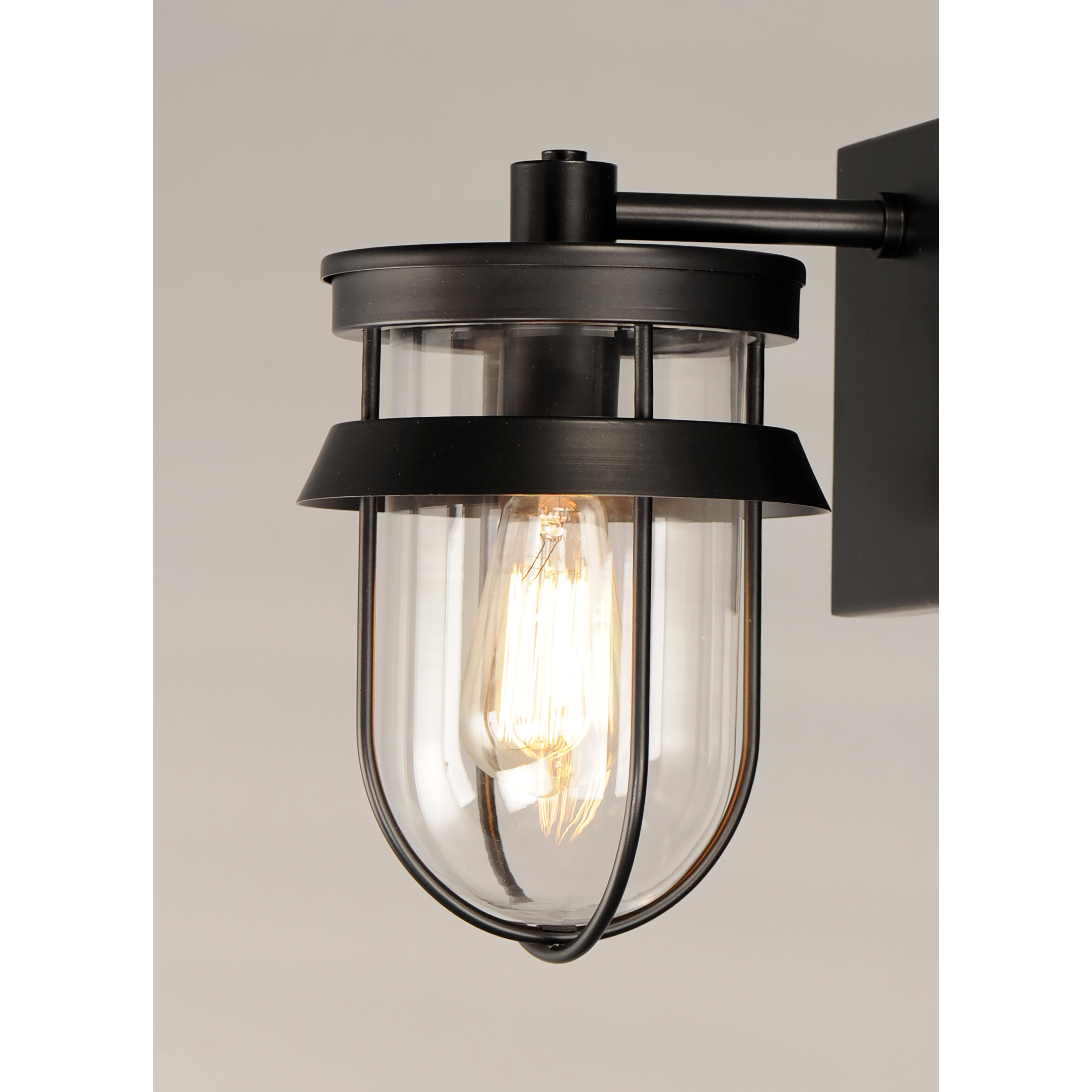 Breakwater 1 Light 10 inch Black Outdoor Wall Sconce