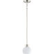 Coraline 1 Light 6 inch Satin Nickel Mini Pendant Ceiling Light