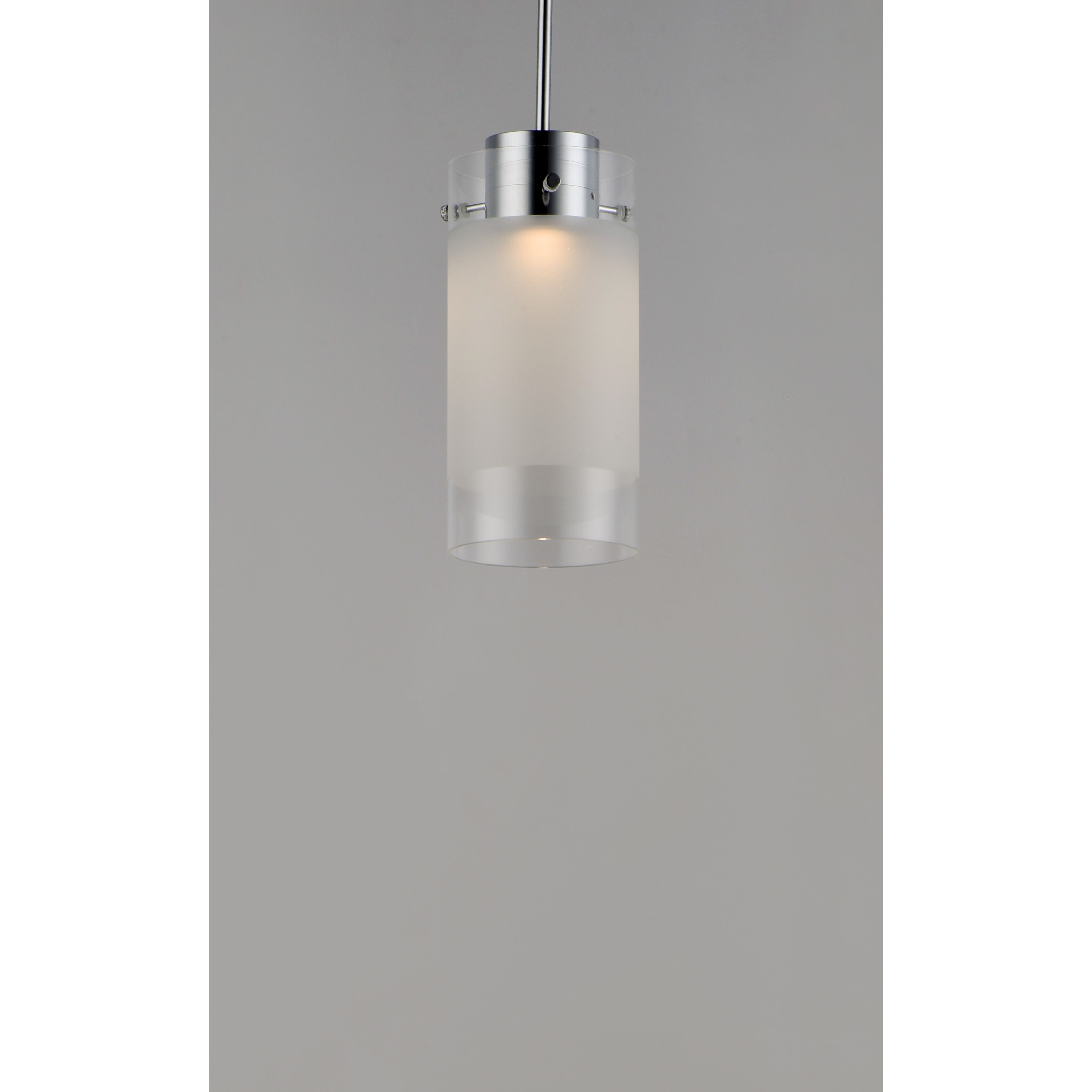 Scope LED 5 inch Polished Chrome Single Pendant Ceiling Light