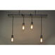 Early Electric 4 Light 5 inch Weathered Zinc Multi-Light Pendant Ceiling Light
