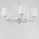 Bristol 5 Light 26.5 inch Satin Nickel Single-Tier Chandelier Ceiling Light