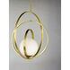 Coronet 1 Light 17.5 inch Satin Brass Single Pendant Ceiling Light