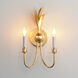 Paloma 2 Light 10.25 inch Gold Leaf Wall Sconce Wall Light