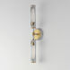 Regent LED 24 inch Light French Gray and Natural Aged Brass Bath Vanity Wall Light