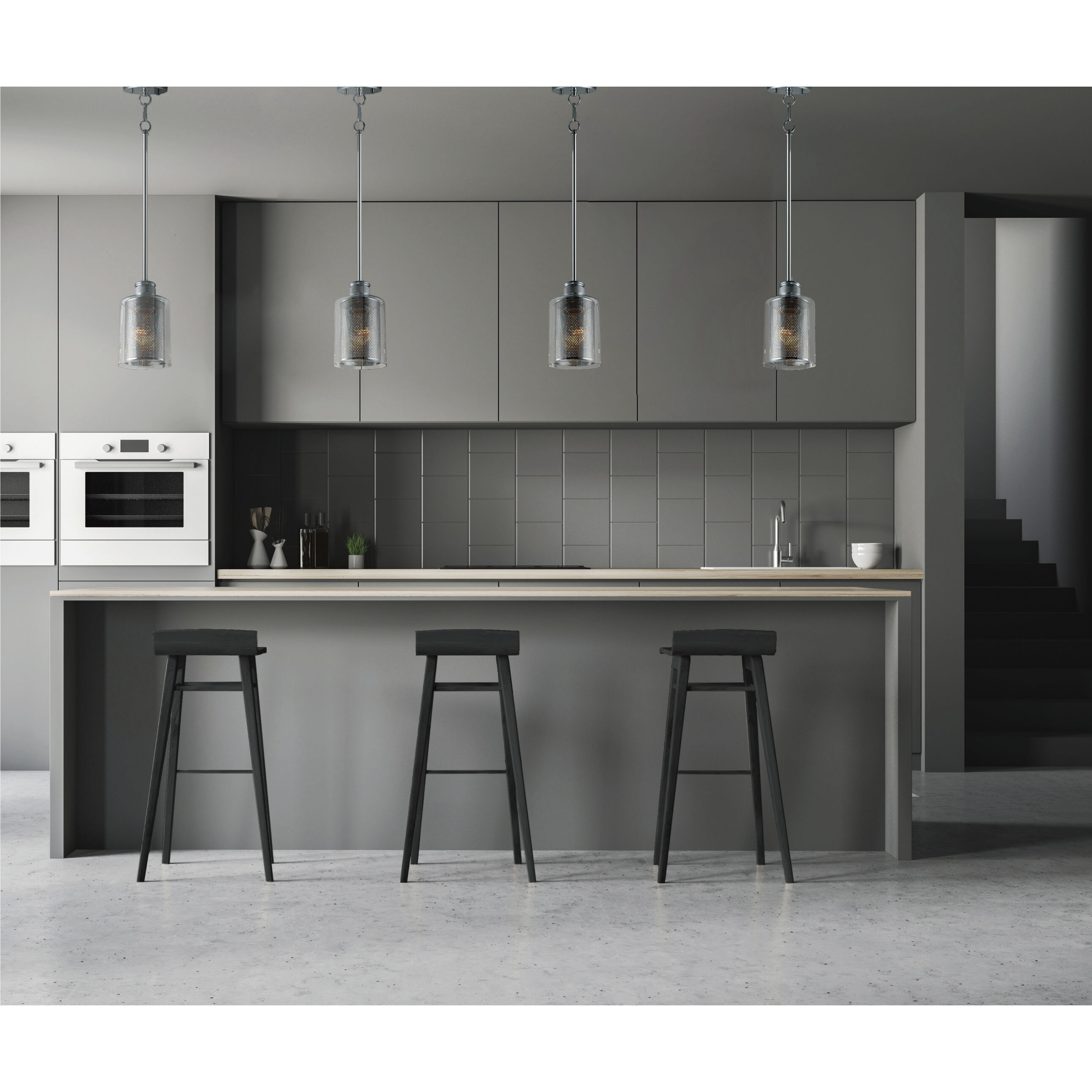 Filigree 1 Light 5 inch Polished Chrome Mini Pendant Ceiling Light