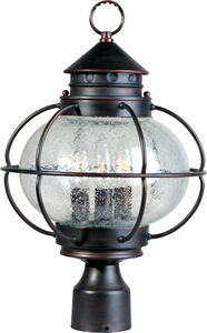Portsmouth 3 Light 16 inch Oil Rubbed Bronze Outdoor Pole/Post Lantern