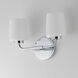 Durham 2 Light 13.75 inch Polished Chrome Wall Sconce Wall Light
