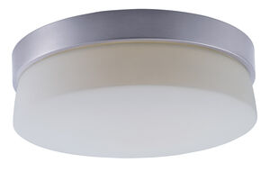 Flux LED 11 inch Satin Silver Flush Mount Ceiling Light