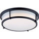 Rogue 2 Light 13 inch Black Flush Mount Ceiling Light