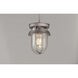 Breakwater 1 Light 7 inch Weathered Zinc Semi-Flush Mount Ceiling Light