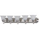 Essentials - 801x 5 Light 36 inch Satin Nickel Bath Vanity Wall Light in Frosted