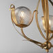 Firenze 3 Light 26.5 inch Gold Leaf Chandelier Ceiling Light