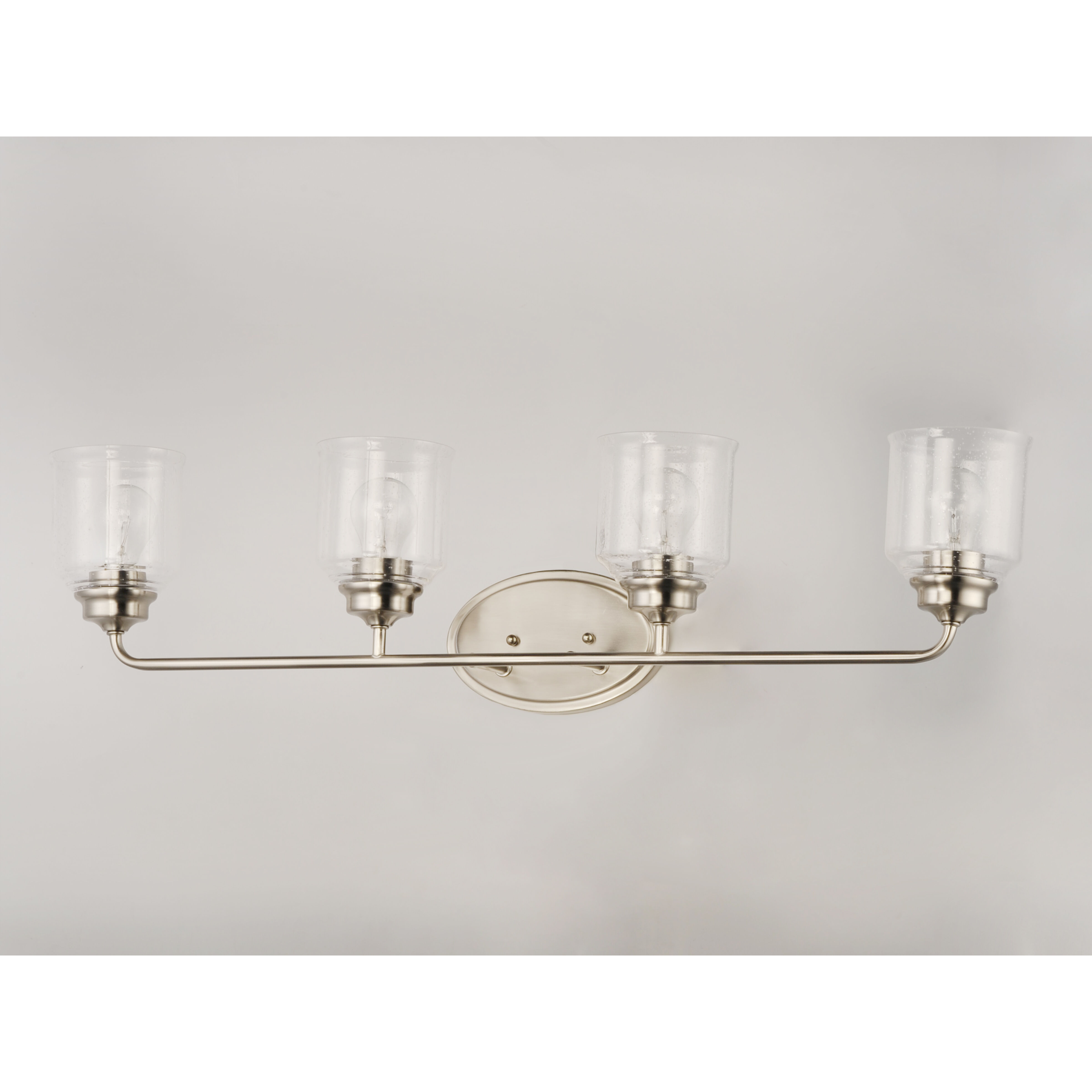 Acadia 4 Light 35 inch Satin Nickel Vanity Light Wall Light