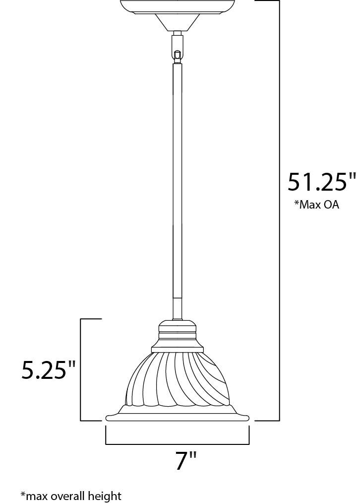 San Gabriel 1 Light 7 inch Oil Rubbed Bronze Mini Pendant Ceiling Light