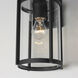 Belfry 1 Light 13 inch Black Outdoor Wall Mount in Clear