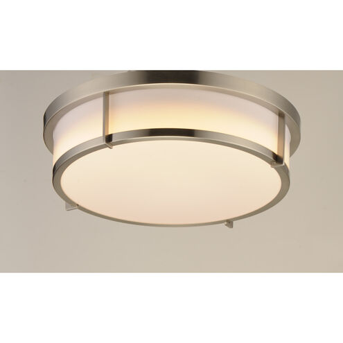 Rogue LED 17 inch Satin Nickel Flush Mount Ceiling Light