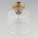 Acadia 1 Light 8.75 inch Heritage Semi-Flush Mount Ceiling Light