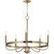Frankie 5 Light 26 inch Heritage Single-Tier Chandelier Ceiling Light