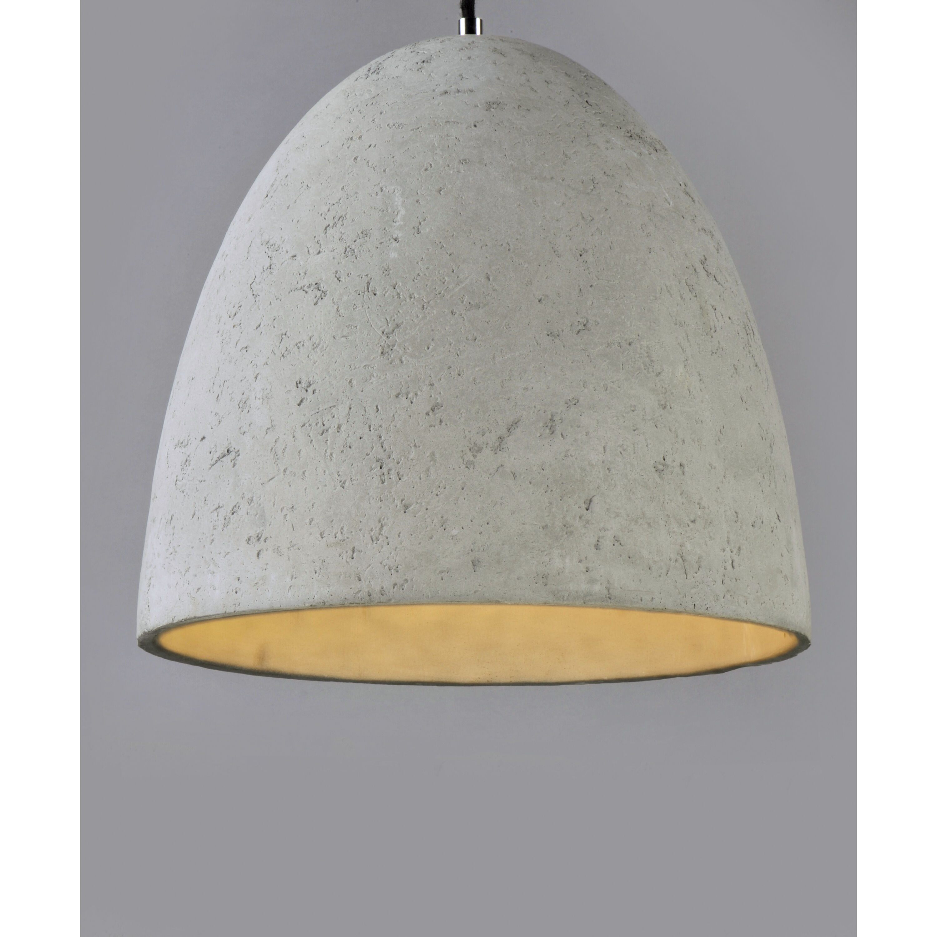 Crete LED 15 inch Polished Chrome Single Pendant Ceiling Light