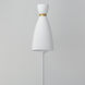 Carillon 1 Light 7 inch White and Satin Brass Wall Sconce Wall Light