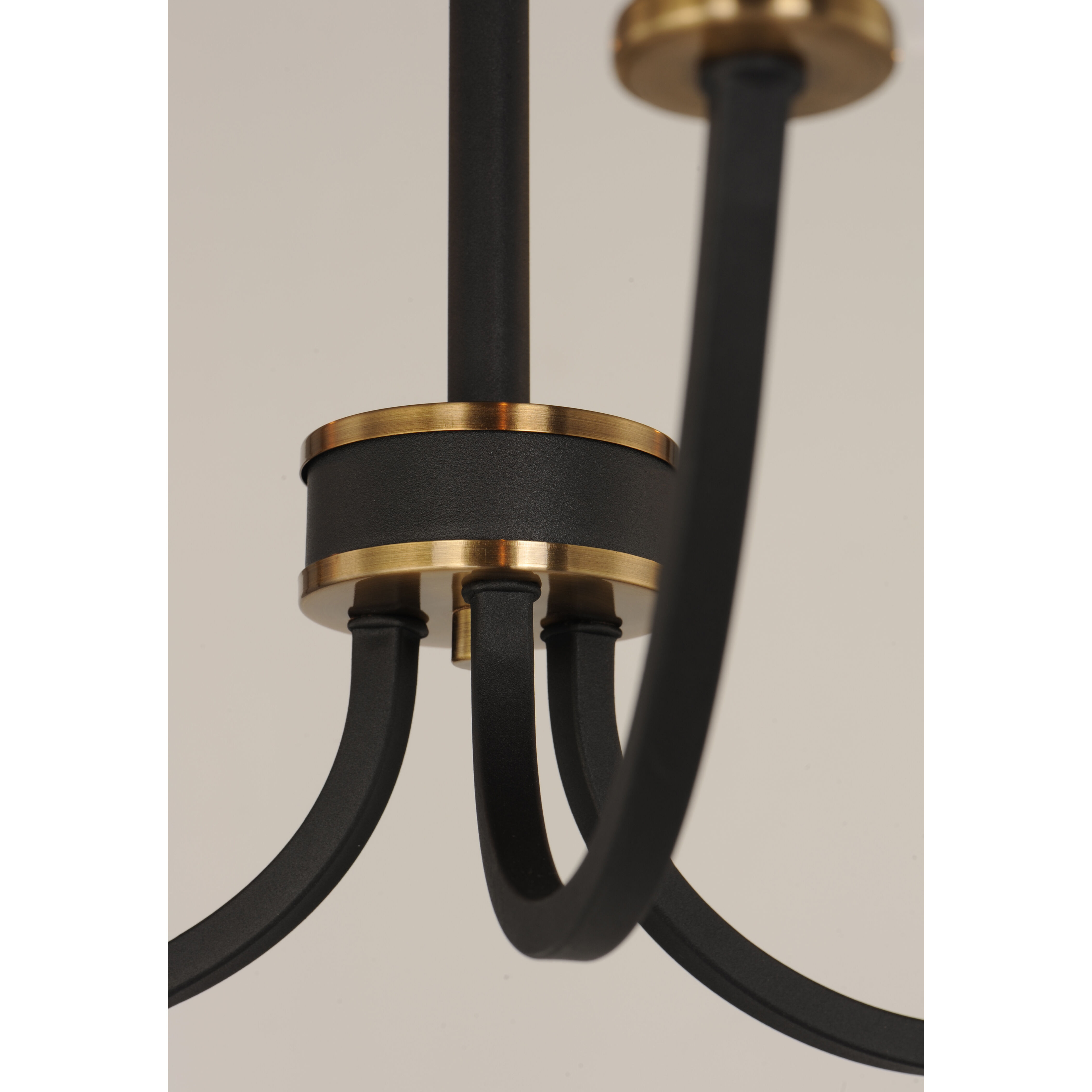 Charlton 3 Light 20 inch Black/Antique Brass Chandelier Ceiling Light