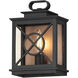 Yorktown VX 1 Light 12.25 inch Black and Aged Copper Outdoor Wall Mount