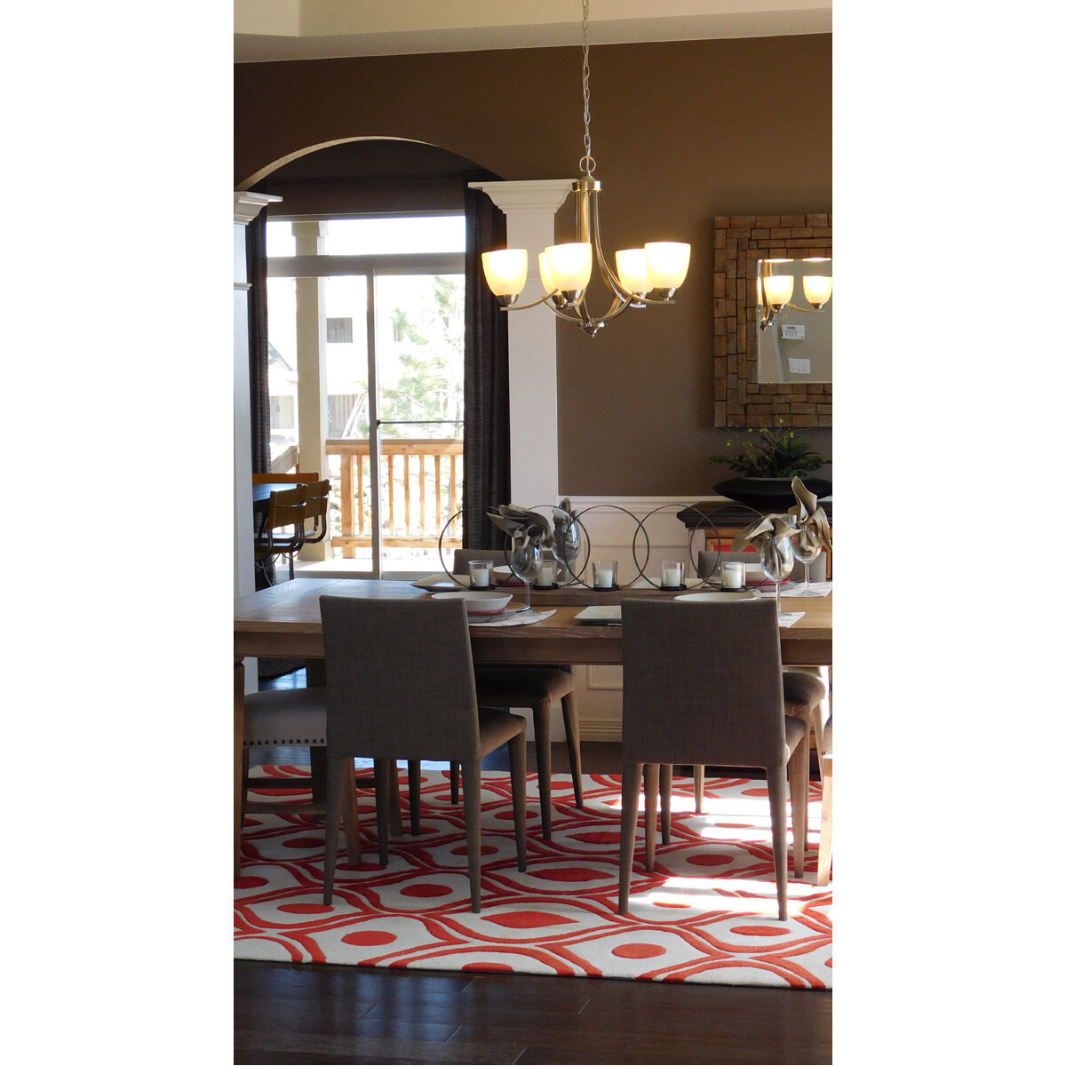 Stefan 9 Light 30 inch Satin Nickel Multi-Tier Chandelier Ceiling Light