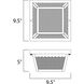 Outdoor Essentials - 620x 2 Light 9.5 inch Black Outdoor Flush Mount