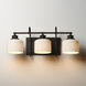 Bisque 3 Light 24 inch Oil Rubbed Bronze Bath Vanity Wall Light
