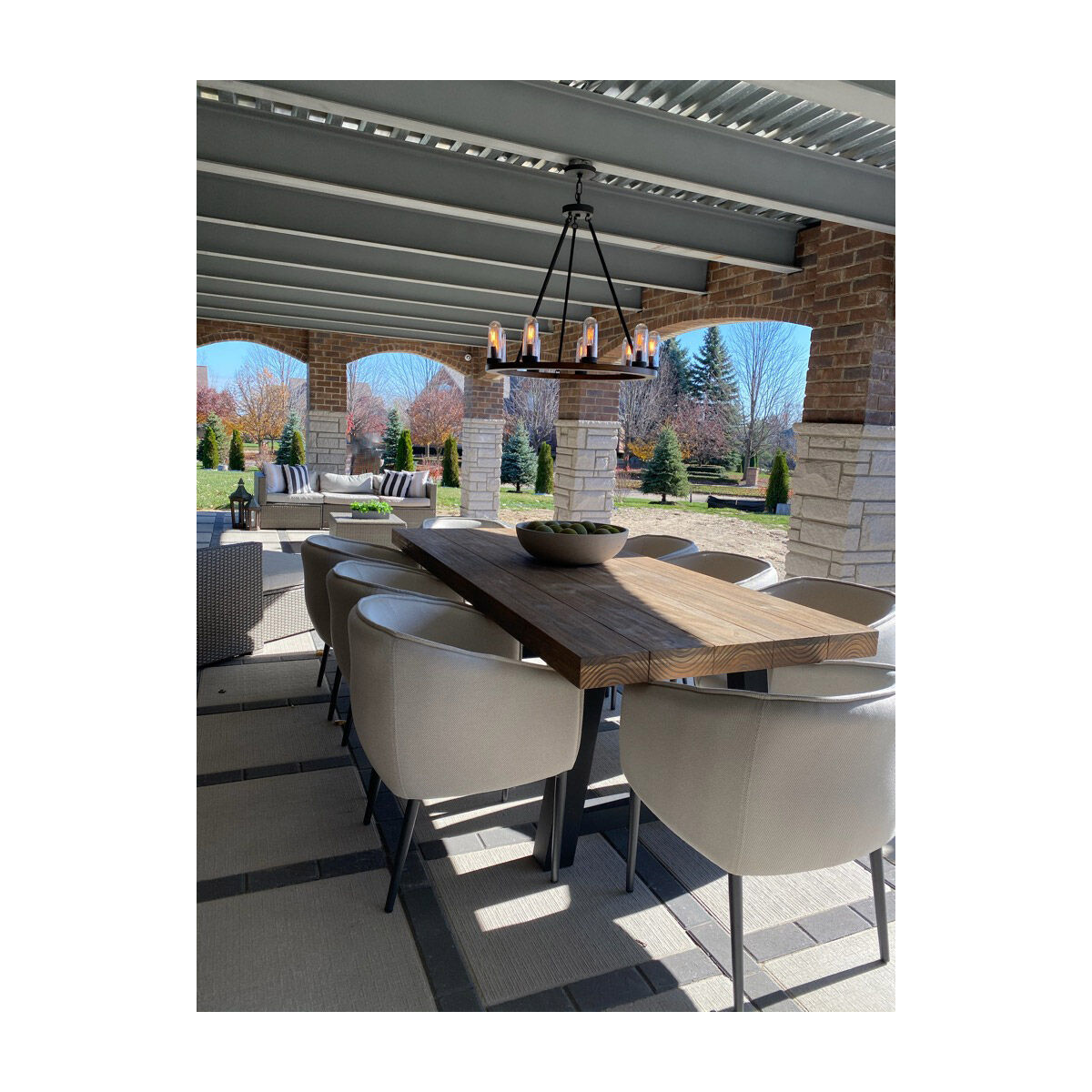 Lido 2 Light 15 inch Antique Pecan/Black Outdoor Wall Mount in Antique Pecan and Black