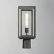 Cabana 1 Light 16.75 inch Black Outdoor Pole/Post Mount