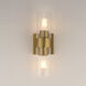 Livingston 2 Light 5 inch Natural Aged Brass Wall Sconce Wall Light