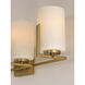 Dart 4 Light 29.75 inch Satin Brass Bath Vanity Wall Light