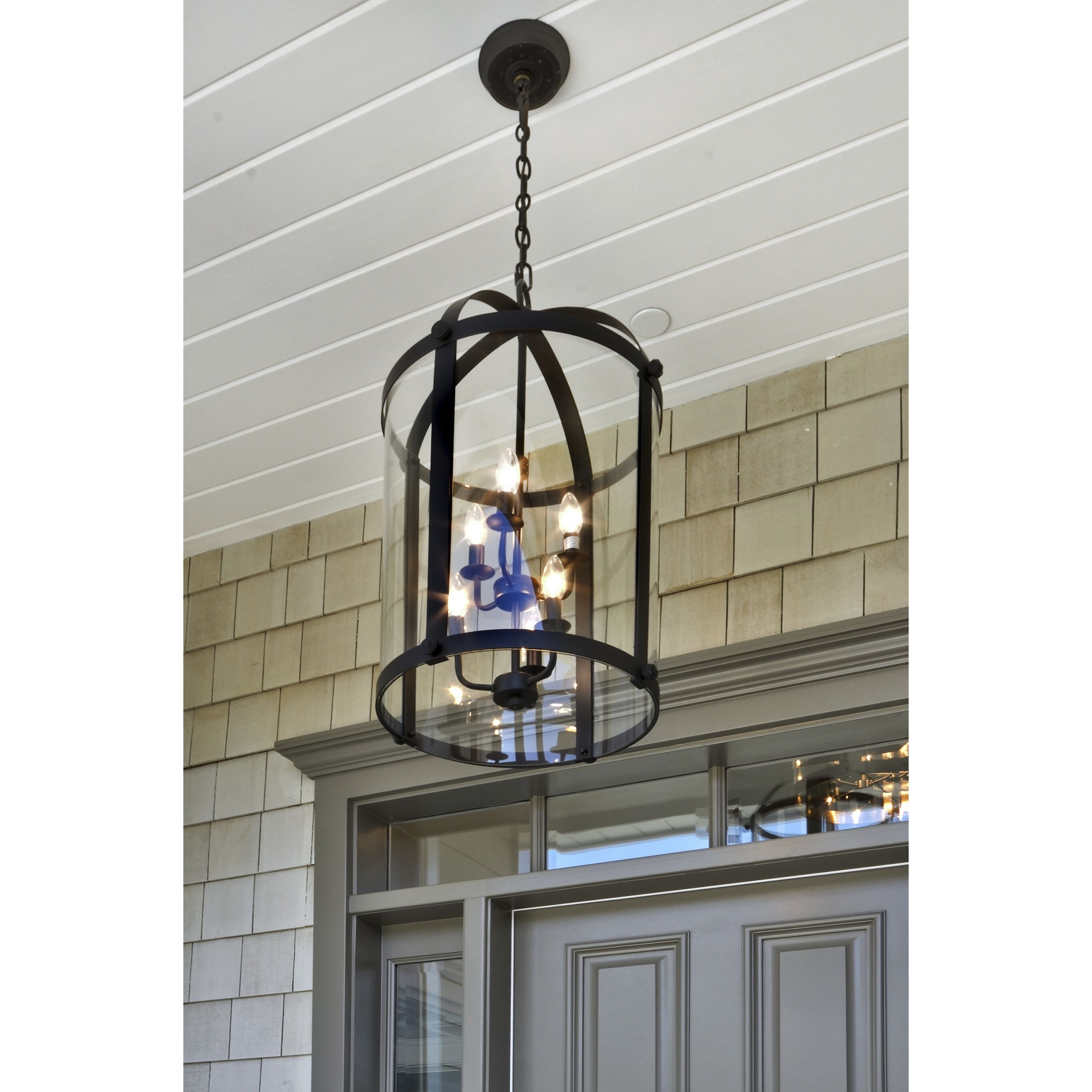 Maxim 21554CLBZ Tara 6 Light 17 inch Bronze Entry Foyer Pendant