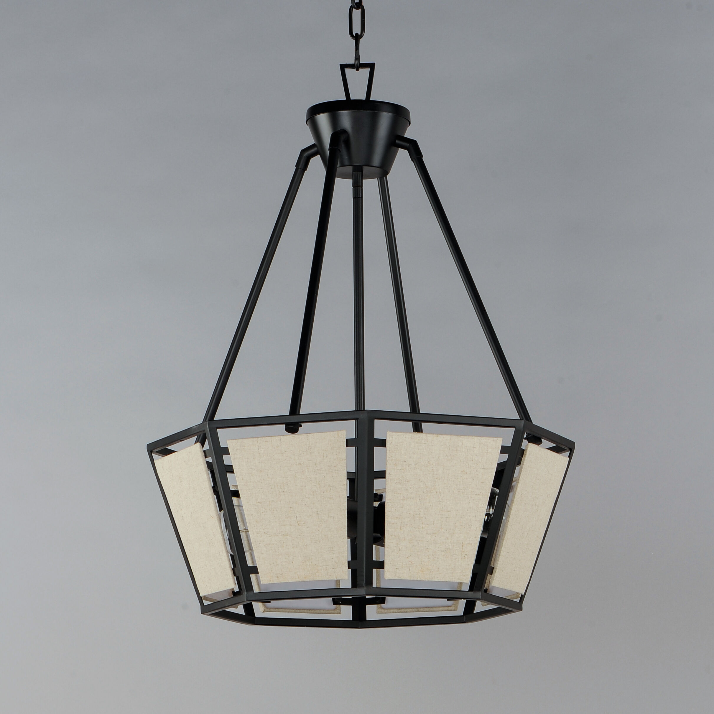 Montauk 4 Light 24 inch Black Chandelier Ceiling Light