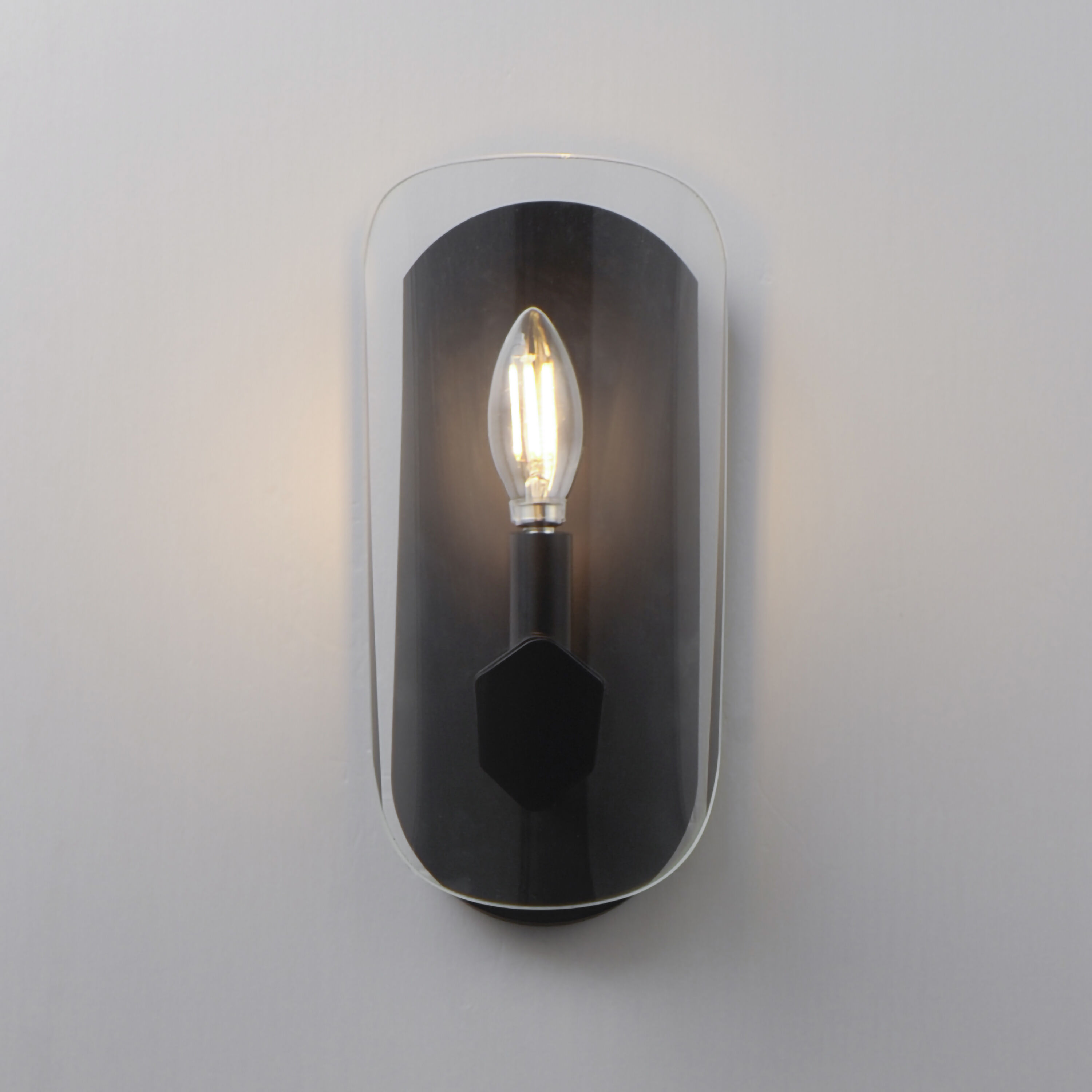 Armory 1 Light 5.75 inch Black Wall Sconce Wall Light