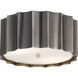 Allegra 2 Light 12 inch Gunmetal and Gold Flush Mount Ceiling Light